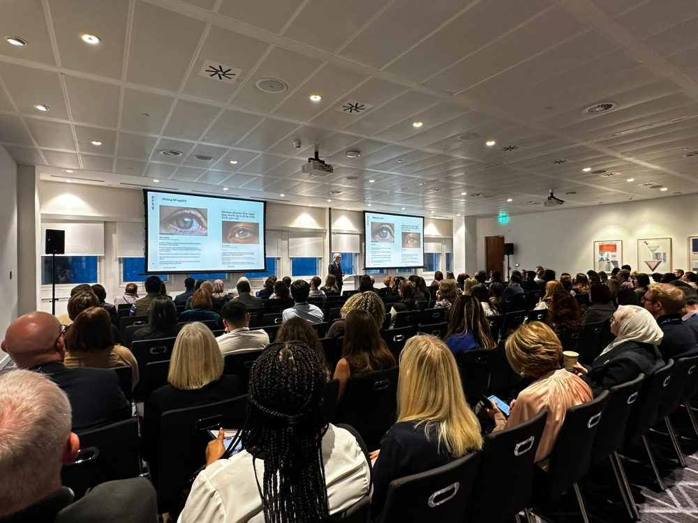 A crowded room at the Science & Research stream of the RPS Conference 2025