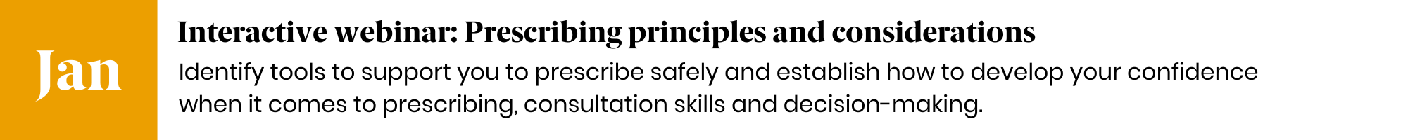 January in the Foundation programme