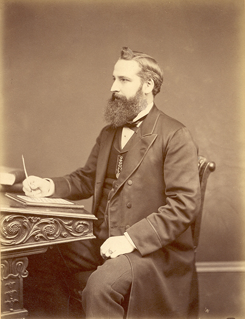 LDRPS: SZ547 This portrait shows William Martindale (1840-1902) the original author of the Extra Pharmacopoeia