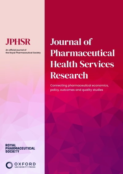 Cover of The Journal of Pharmaceutical Health Services Research (JPHSR)